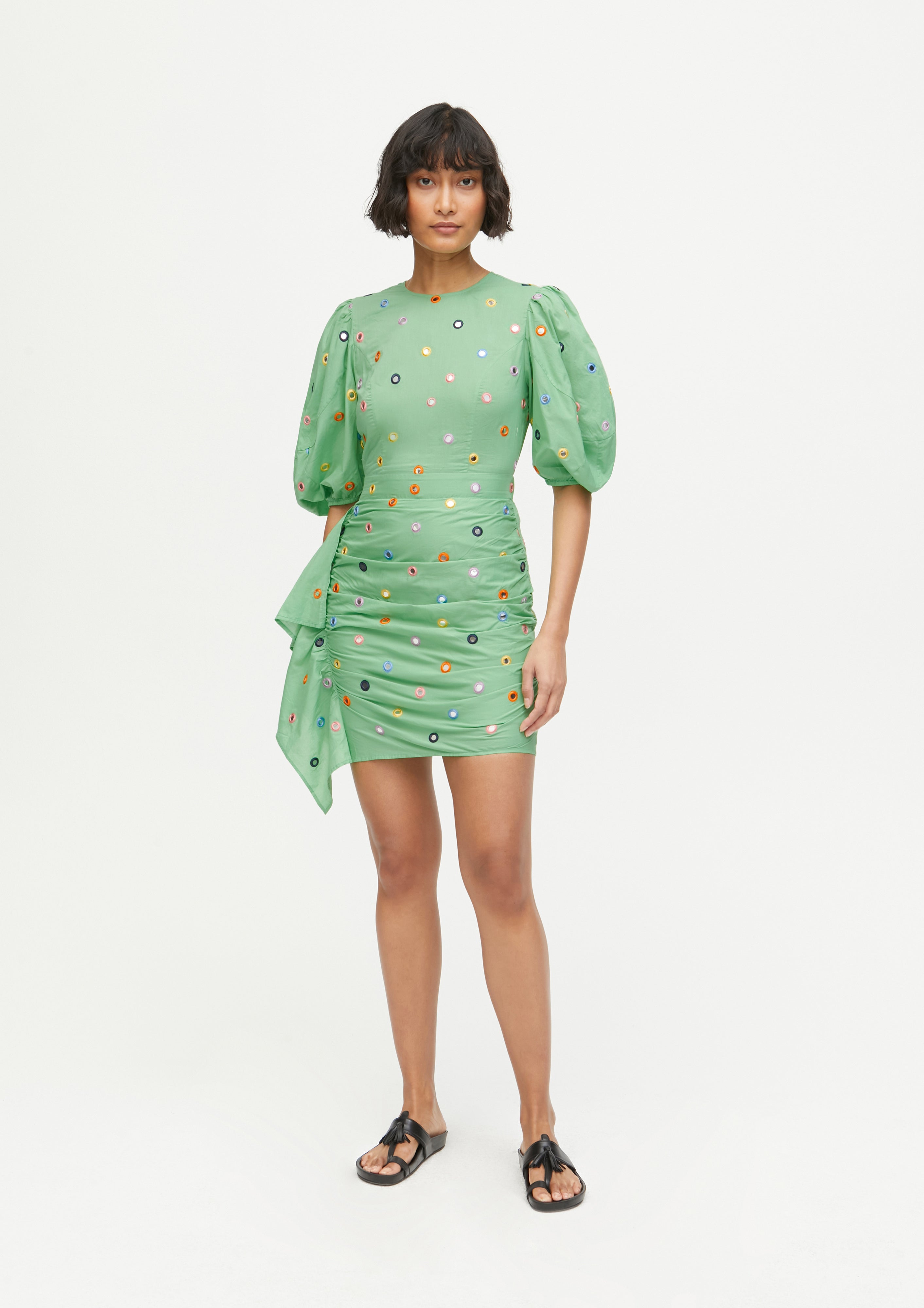 Pia Dress | Absinthe Green Mirror — RHODE